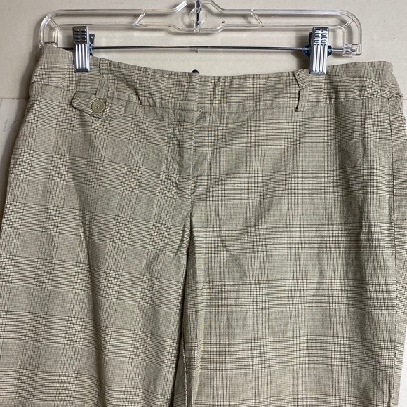New York & Company Cropped Trouser Pant Capri plaid women’s size 6 - Picture 2 of 11